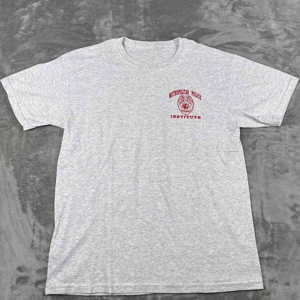 Collectible Metropolitan Police Institute Miami Dade Police Gray T-Shirt Mens‎ M